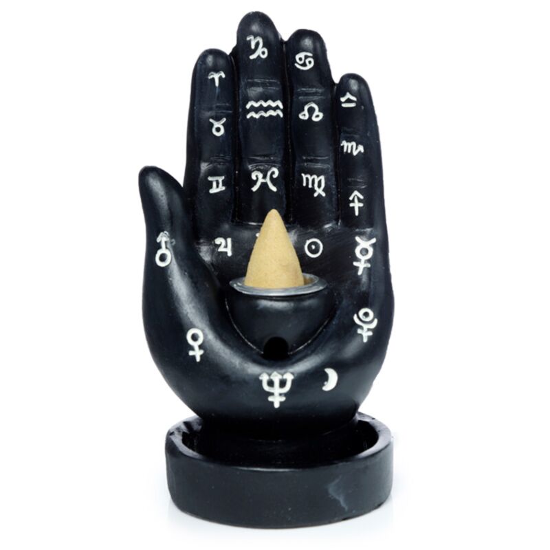 Porte-encens de reflux à main du mantra