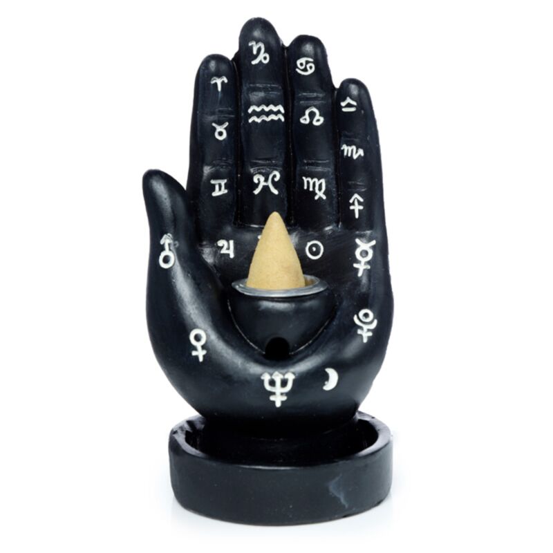 Porte-encens de reflux à main du mantra