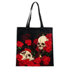 Sac à provisage à épaules de roses crânes
