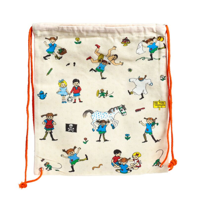 Pippi Langkous Canvas Trekkoord sac à dos