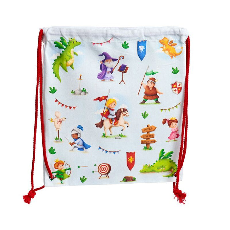 Knights Draken Canvas Trekkoord sac à dos