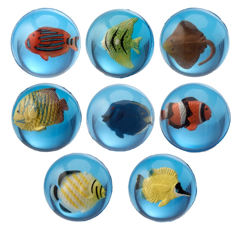 Fish tropical 3D rebondissant Baute petite