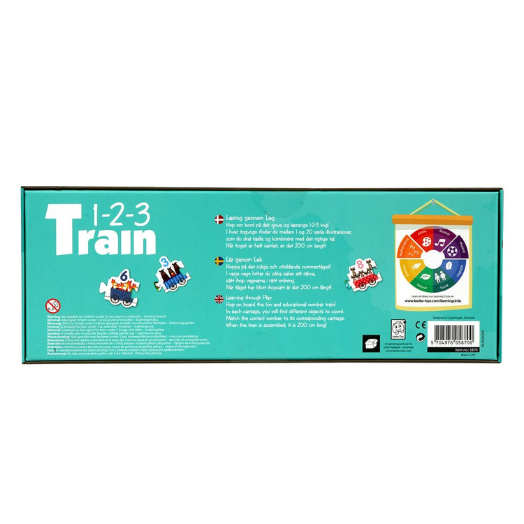 Barbo jouets train puzzle animal -123 barbotoys (5870)