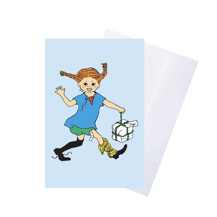 Barbo Toys Pippi Carte de vœux avec enveloppe – Rose (8616)