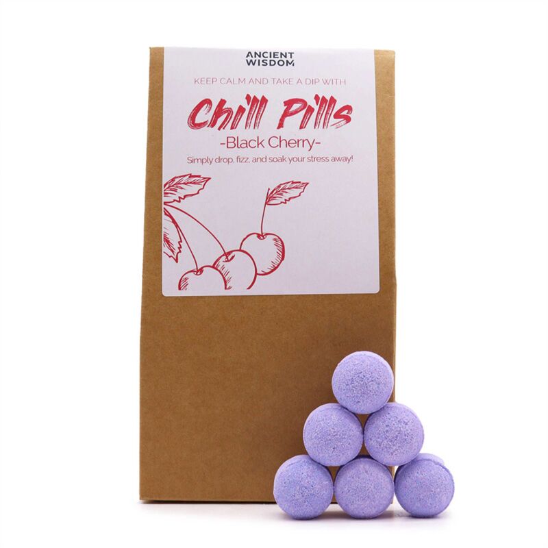 Salle de bain de cerise noire bcro balles fizz chill pilule cadeau
