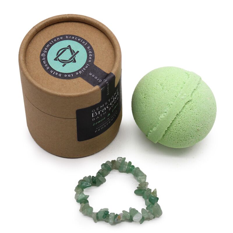 Bracelet d'aventurine verte Shea Butter Citroen Bustball lime