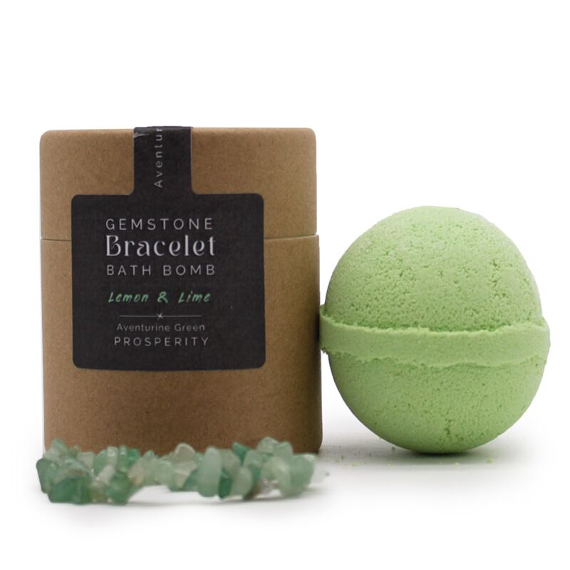 Bracelet d'aventurine verte Shea Butter Citroen Bustball lime