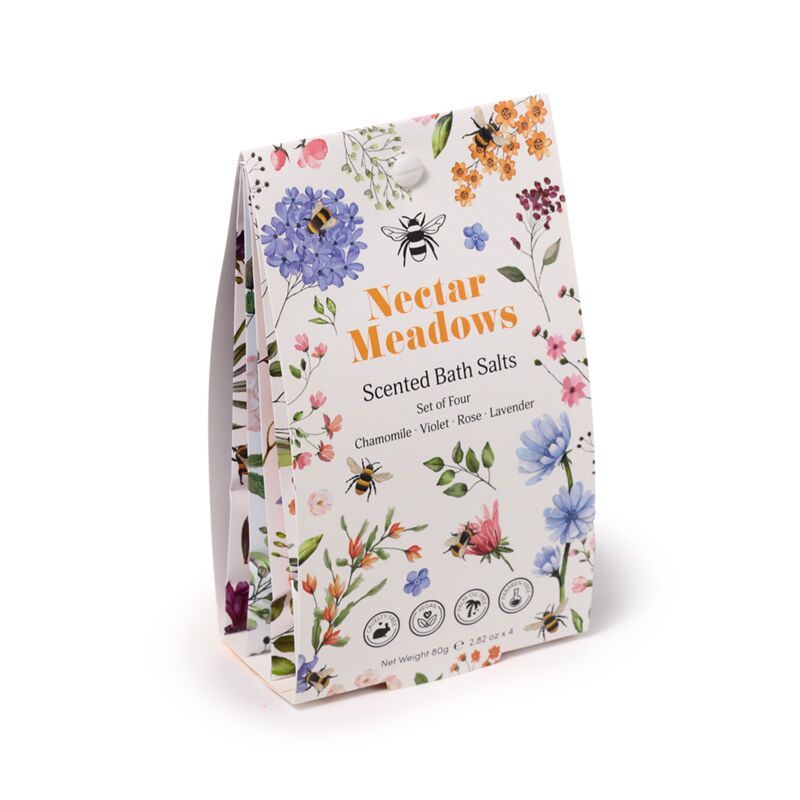 Ensemble de 4 sacs de poudre de bain nectar meadows