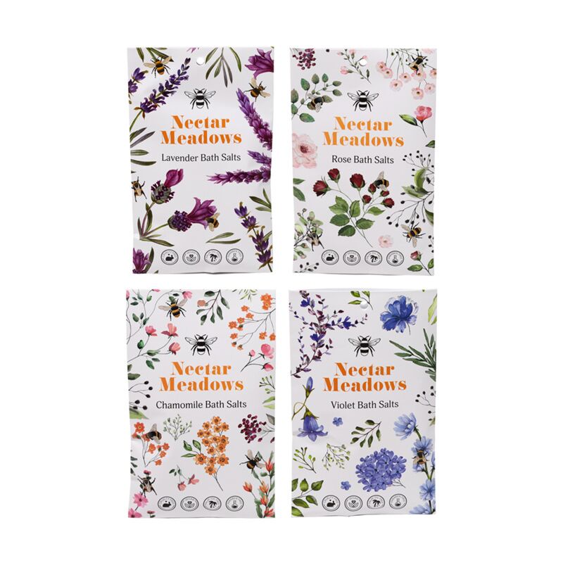 Ensemble de 4 sacs de poudre de bain nectar meadows