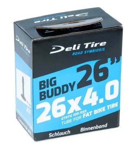 Deli Deli Buddy Binnenband 26x4.00 Etro 100-559, Valve: Schrader Autoventiel 35 mm