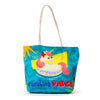 Holiday Vibes Sac de plage en toile Unicorn