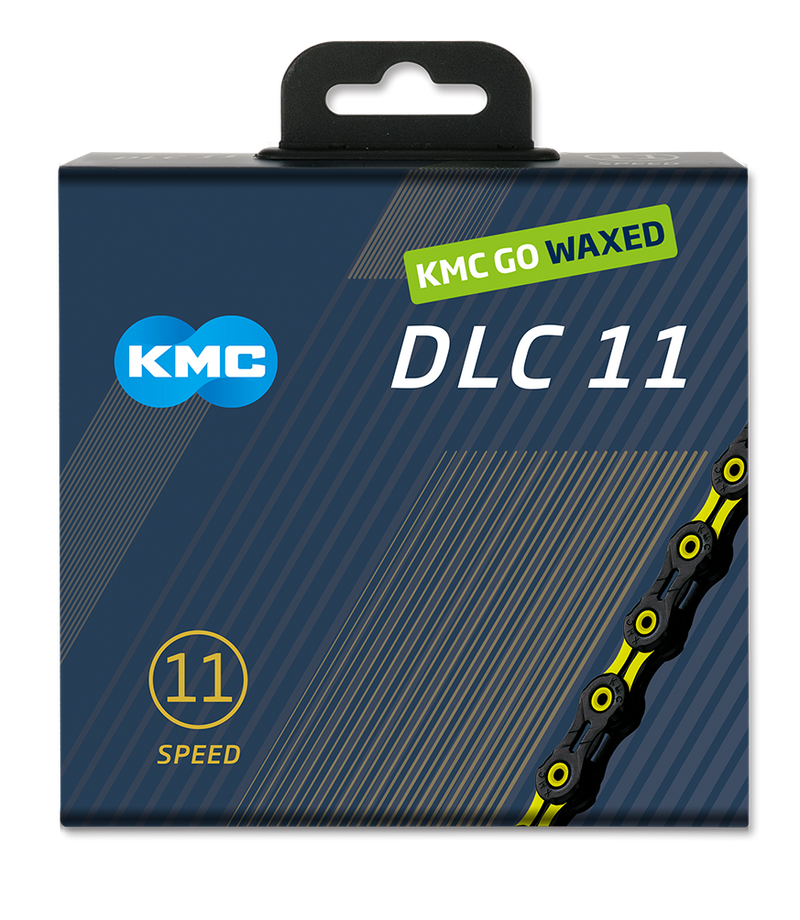 Kmc ketting dlc11 noir jaune 118s cire