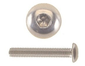 Bofix Boulon hexagonal M5 x 16 acier inoxydable avec tête sphérique (25 pièces)