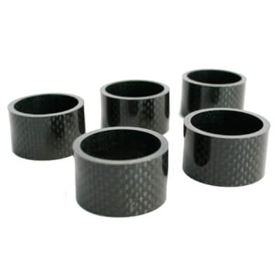 Hzb spacers 28.6 mm 1-1 8 inch oversized 20 mm carbon 5 pcs 6500033