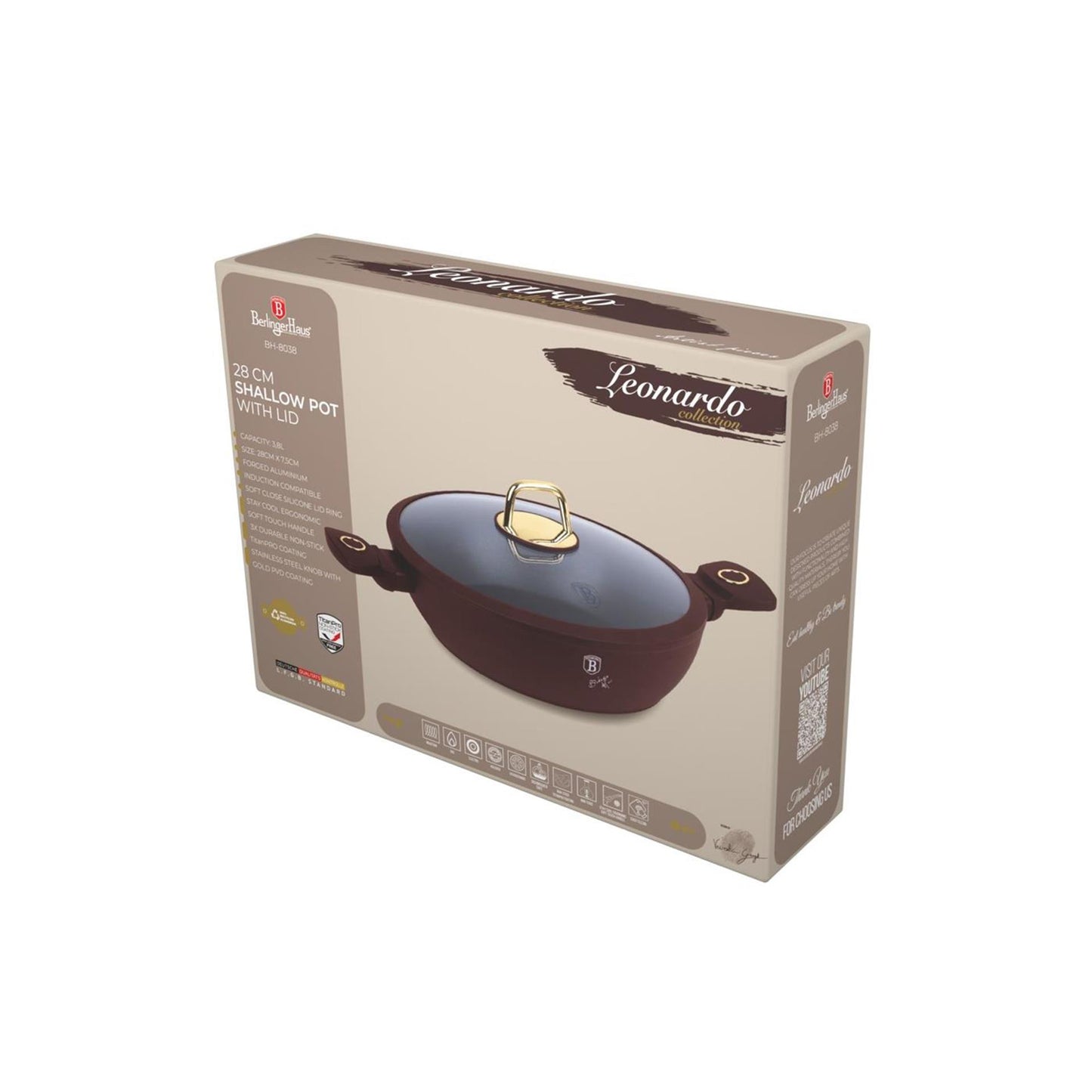 Berlingerhaus berlinger haus cocotte avec couvercle ø28cm