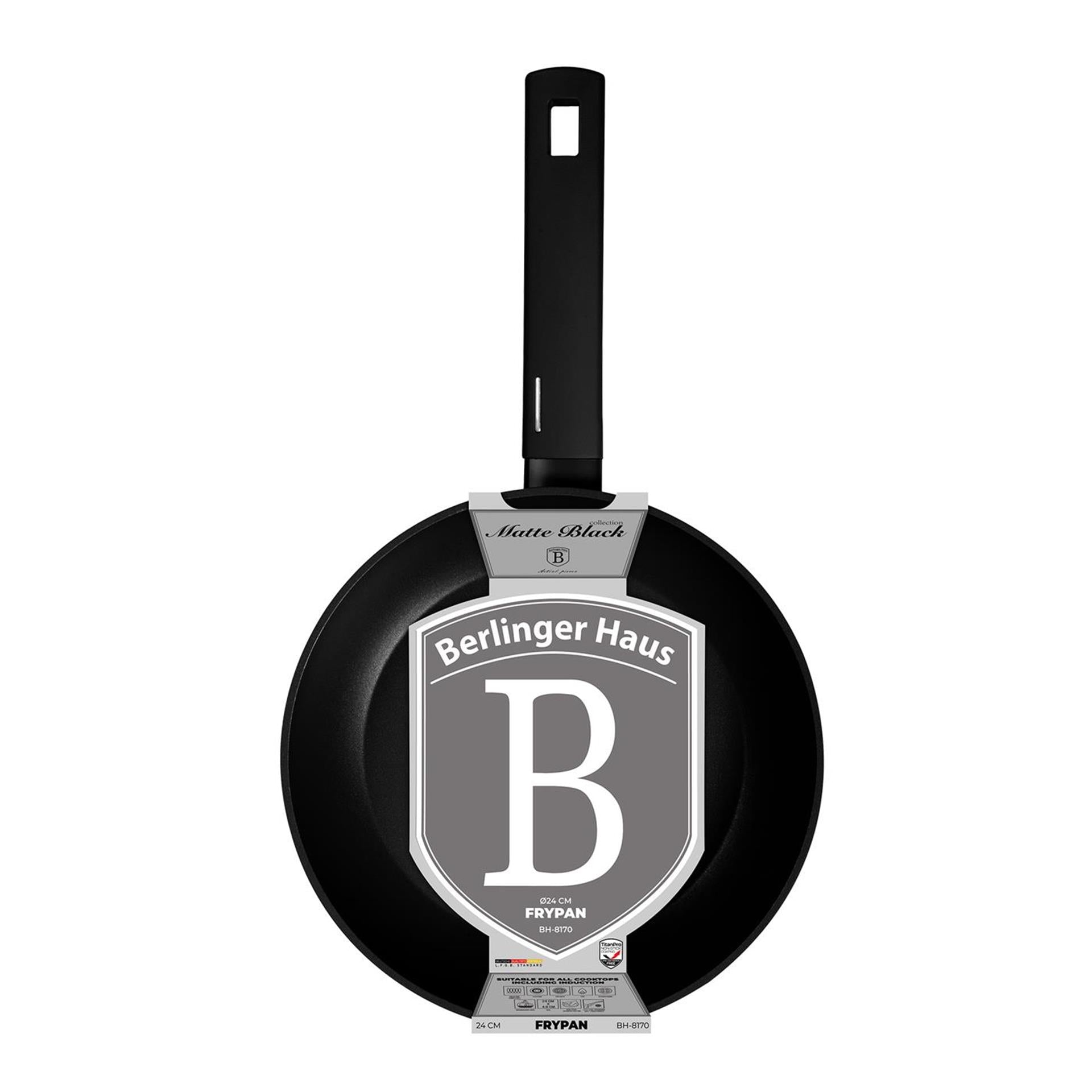 Poêle Berlingerhaus noir mat 24cm