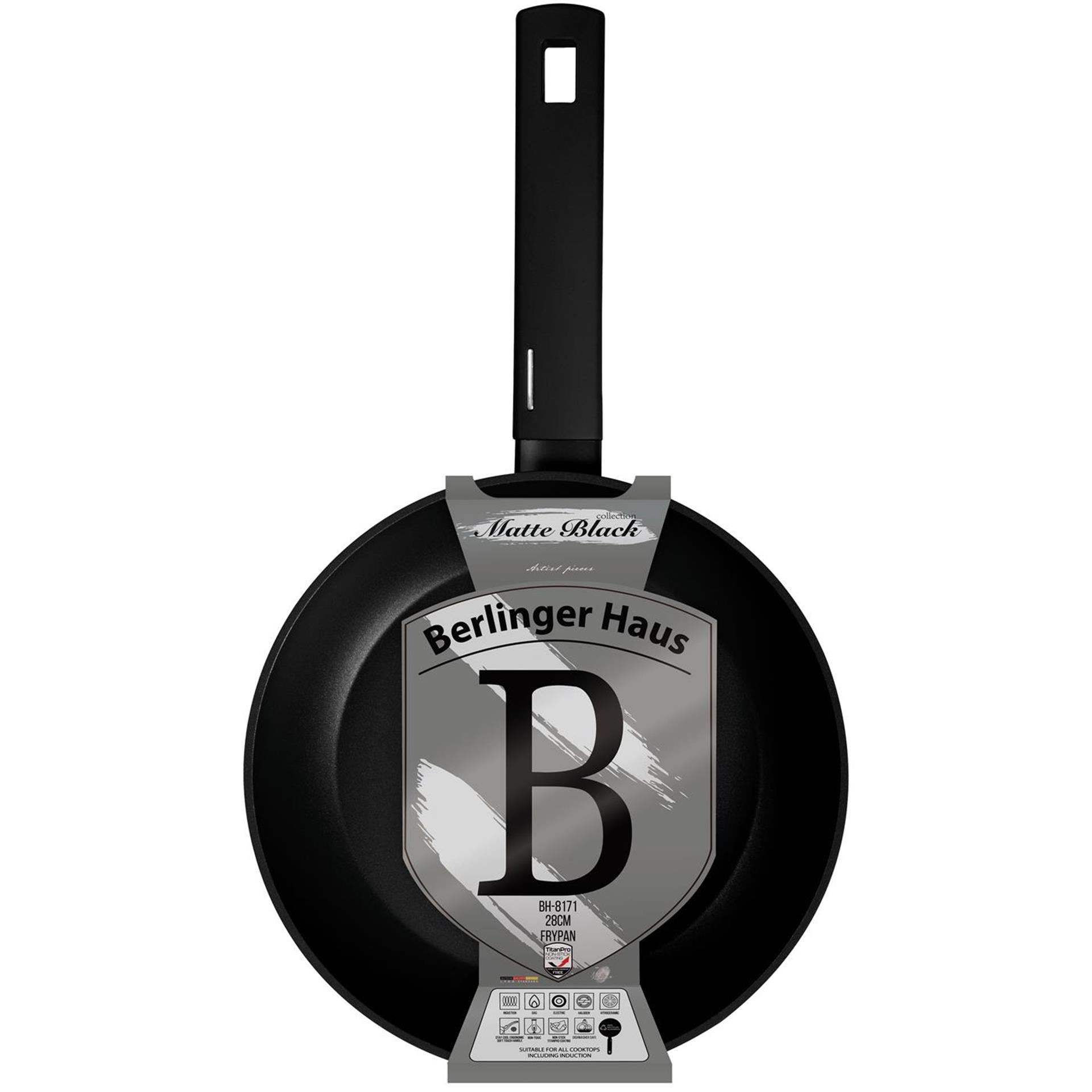 Poêle Berlingerhaus noir mat 28cm