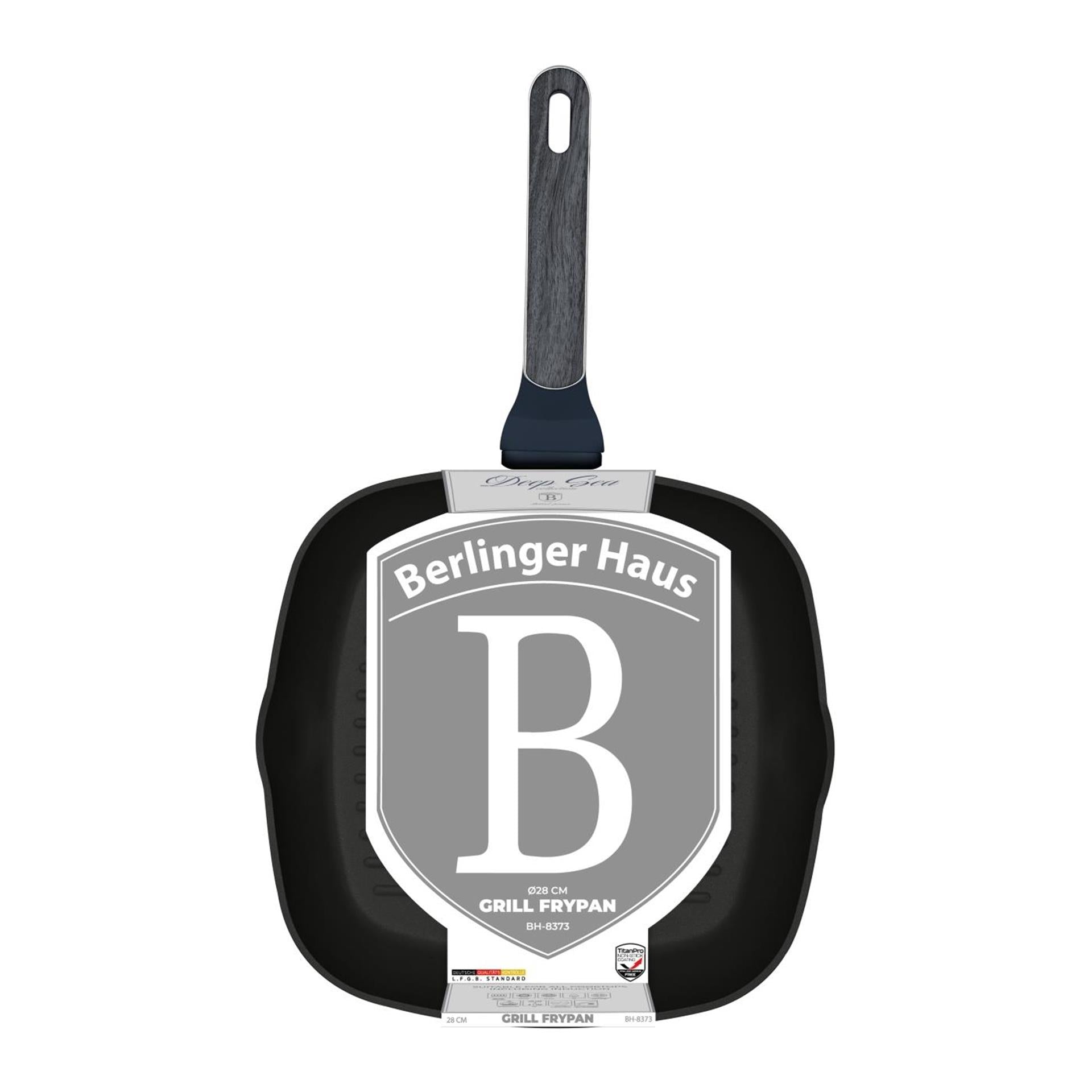 Berlingerhaus berlinger haus poêle à griller en haute mer ø28cm