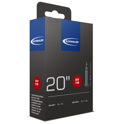 Schwalbe intérieur tube fv sv7b 20 étroit 23 25-451 (lumière supplémentaire)