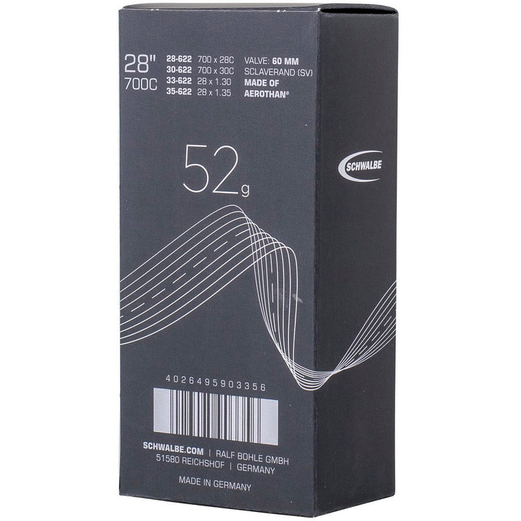 Tube intérieur de Schwalbe SV16E Aerothan 28 35-622 IB TPU 60 mm