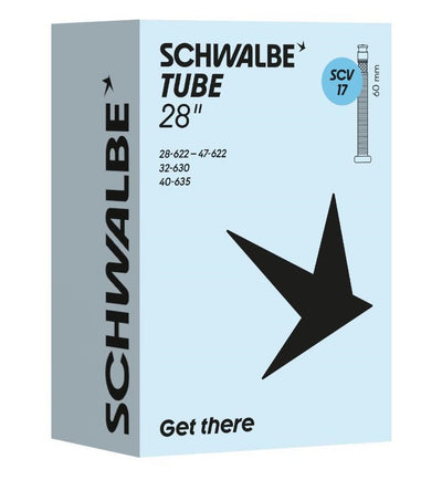 Tube intérieur de Schwalbe SCV17 28 pouces 28 47-622 635 Valve Clik 60 mm