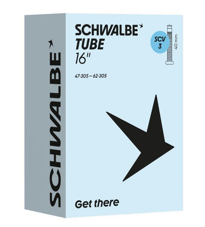 Tube intérieur de Schwalbe SCV3 16 pouces 47 62-305 Click Vanne 40 mm