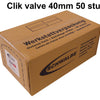 Chambre à air Schwalbe scv15 23 30-622 630 valve clic 40mm wp (50)