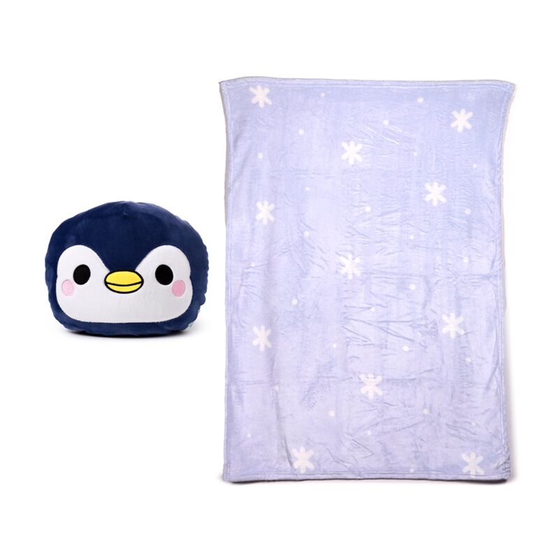 Talentueux adoramals Nico de Pinguin 2-en-1 Blanche de voyage câlin