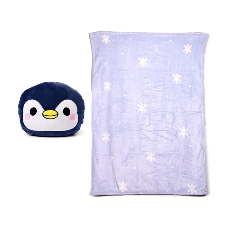 Talentueux adoramals Nico de Pinguin 2-en-1 Blanche de voyage câlin