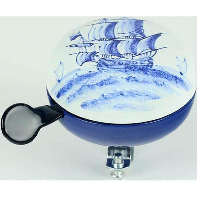 Cloche Widek Ding Dong delft bleu bateau sur carte