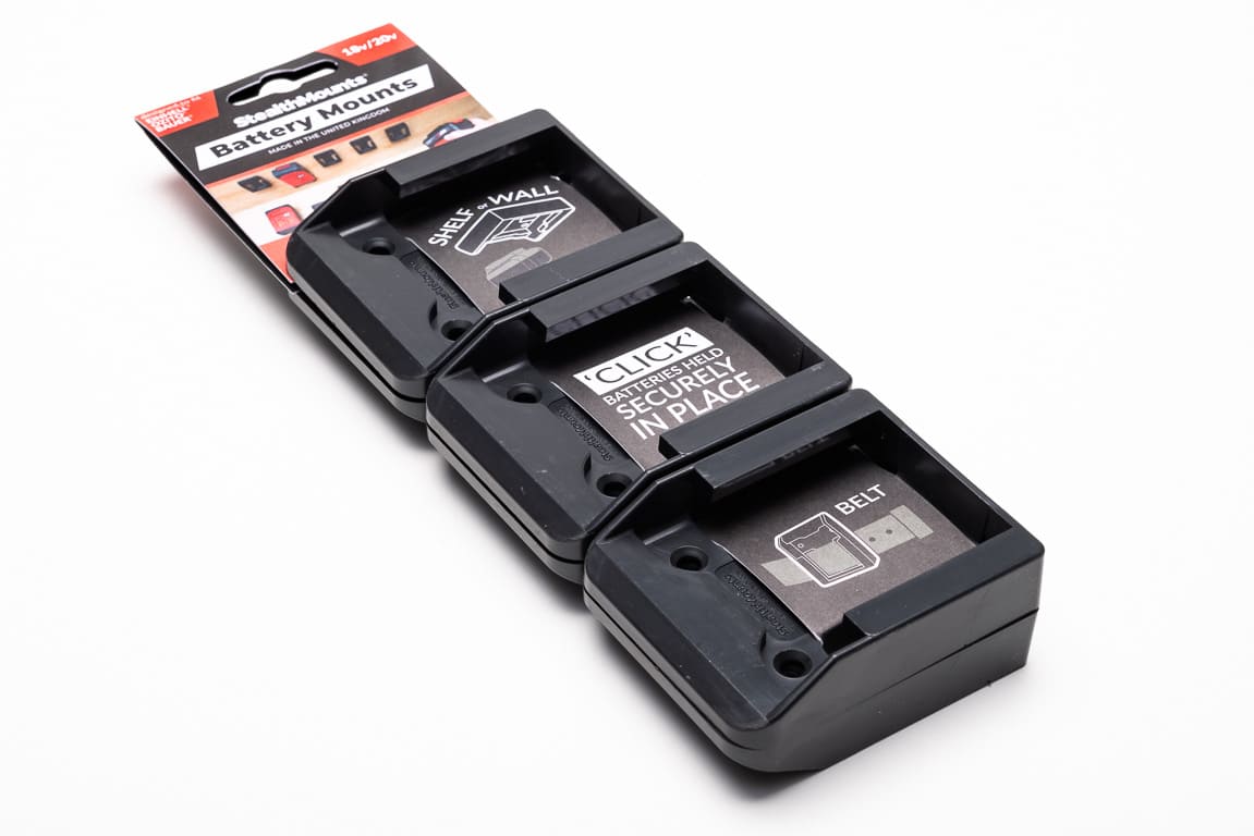 Stealthmounts bm-eo18-blk-6 supports de batterie pour ozito einhell 18v | noir | 6 pièces - bm-eo18-blk-6