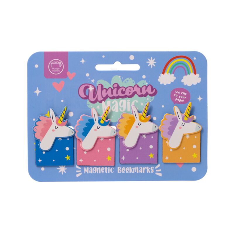 Ensemble de signets magnétiques en forme de magie de la licorne