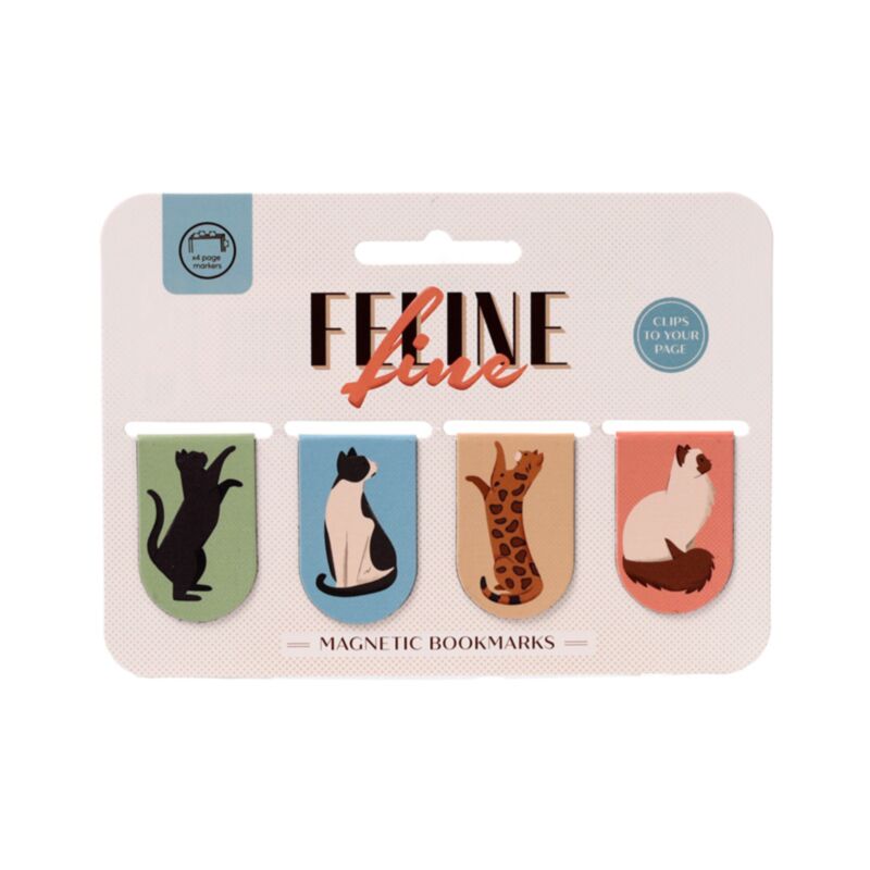 Feline Fine Cats (Nouveau) ensemble de signets magnétiques