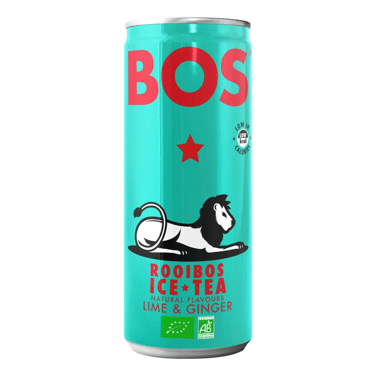 Bos ice tea citron vert gingembre bio canette (12x 250ml)