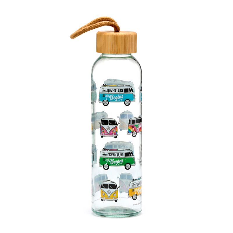 Volkswagen van VW T1 Summer SURF 500 ml Bouteille d'eau en verre