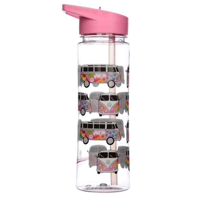 Volkswagen van VW T1 Summer Ezozen Water Bottle 550ml Flip Paille