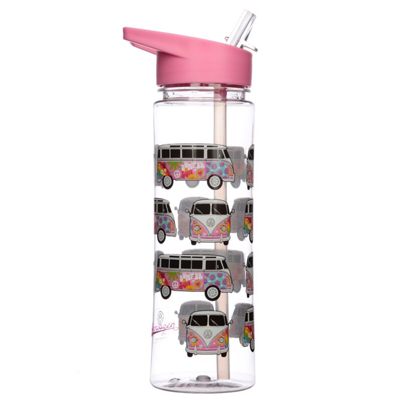 Volkswagen van VW T1 Summer Ezozen Water Bottle 550ml Flip Paille