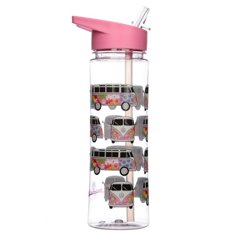 Volkswagen van VW T1 Summer Ezozen Water Bottle 550ml Flip Paille