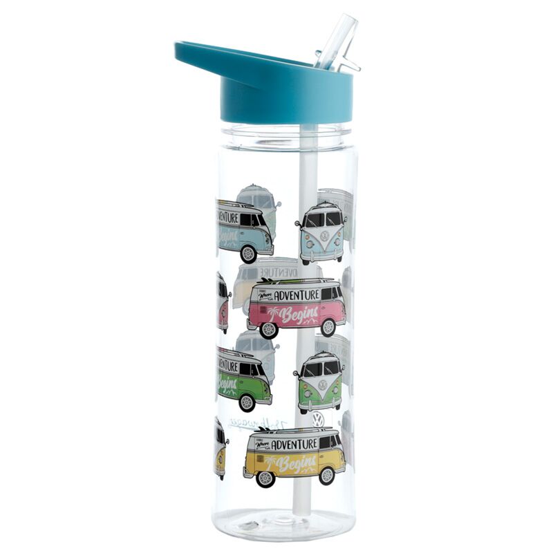 Volkswagen van VW T1 Bouteille d'eau Ezozen 550 ml Paille de flip
