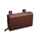 Brooks en forme de D - marron antique