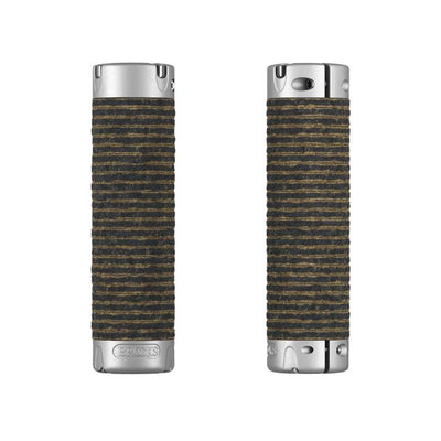 Poignées en cuir dodues Brooks (130+130 mm) - noires