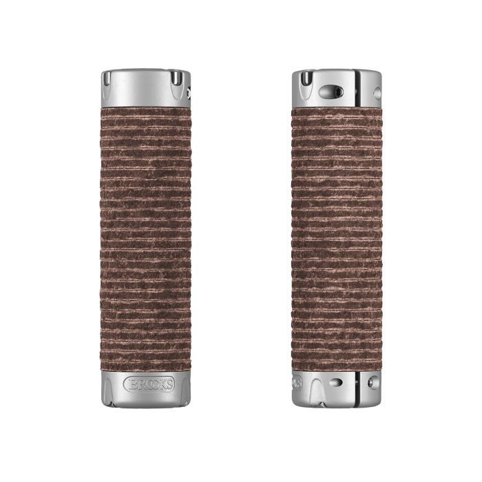 Poignées en cuir dodu Brooks (130+130mm) - marron antique