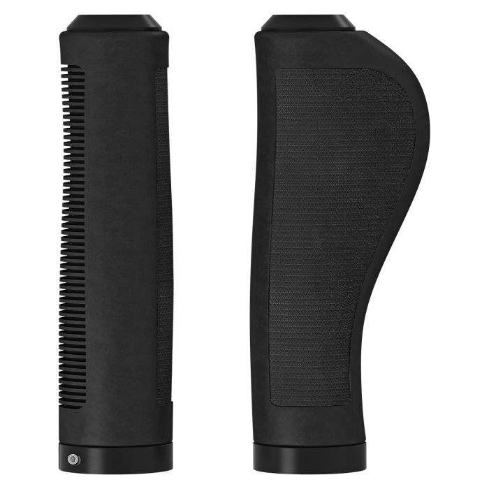 Poignées ergonomiques en caoutchouc Brooks (130+130 mm) - noires