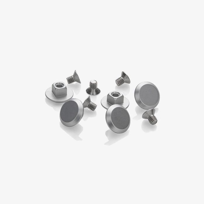 Rivets menacés en aluminium Brooks pour cambium spécial - argent (5 pièces)
