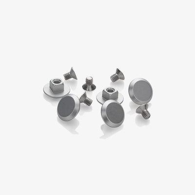 Rivets menacés en aluminium Brooks pour cambium spécial - argent (5 pièces)