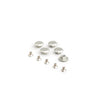 Rivets menacés en aluminium Brooks pour cambium spécial - argent (5 pièces)
