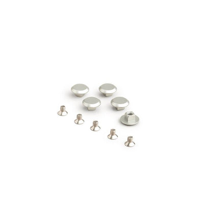 Rivets menacés en aluminium Brooks pour cambium spécial - argent (5 pièces)