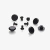 Brooks aluminum threated rivets for cambium - black anodized (5 pieces)