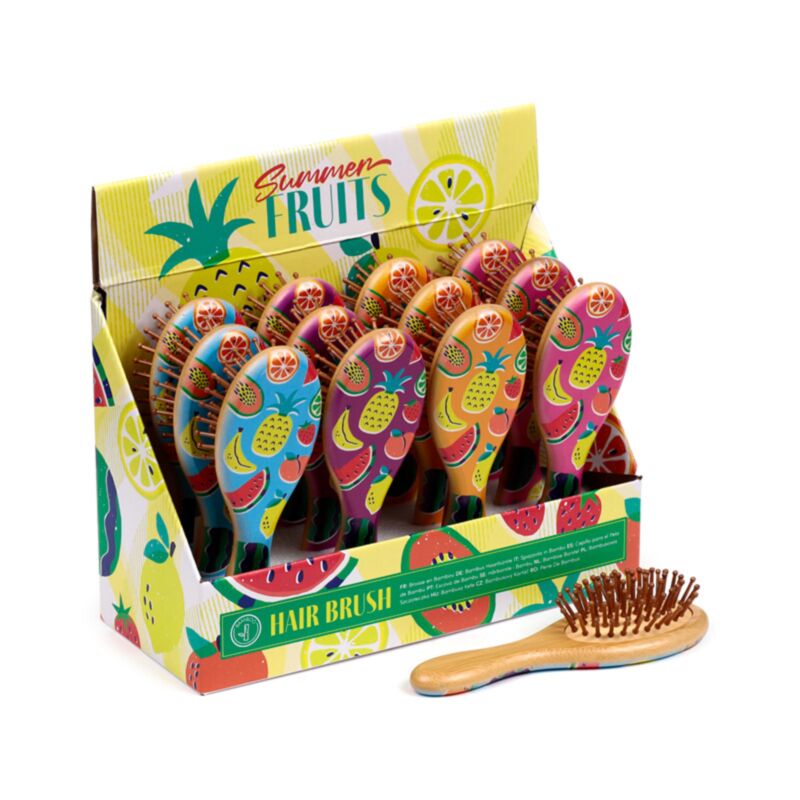 Fruit d'été Bambou Brosse à cheveux