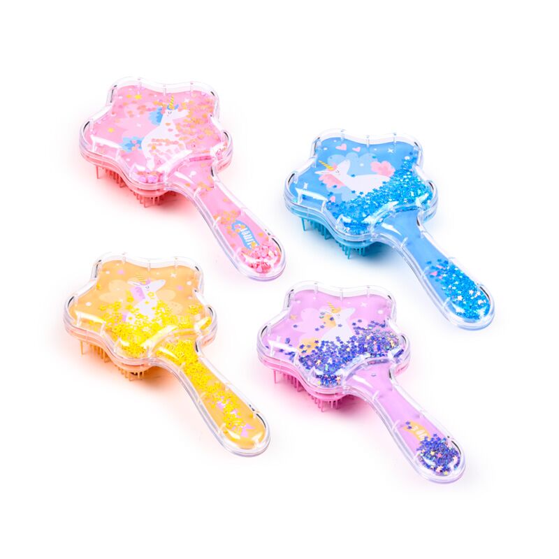 Brosse à cheveux licorne étoile magique à paillettes